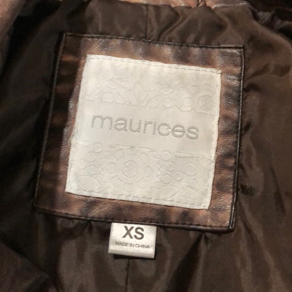 Maurice’s Brown Faux Leather Jacket - Picture 3 of 4